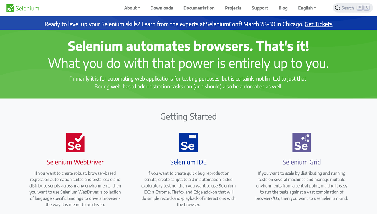 WebアプリのSelenium