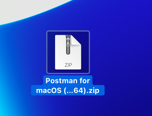 Postmanのインストールファイル