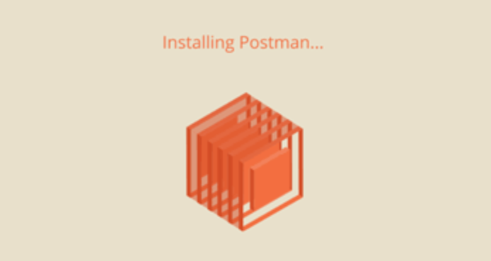 WindowsでPostmanインストール中