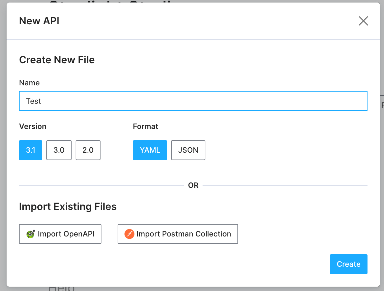 APIの情報を設定して作成