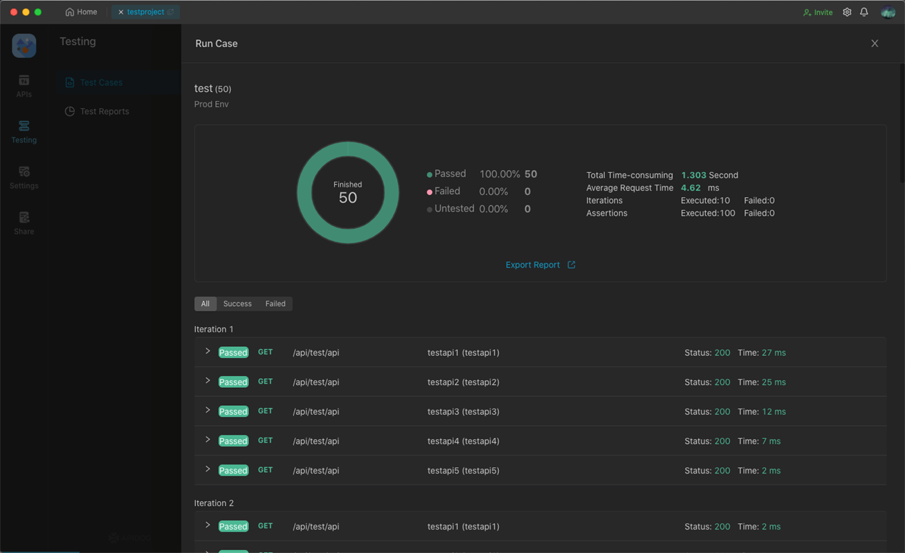 Apidog Test Reports