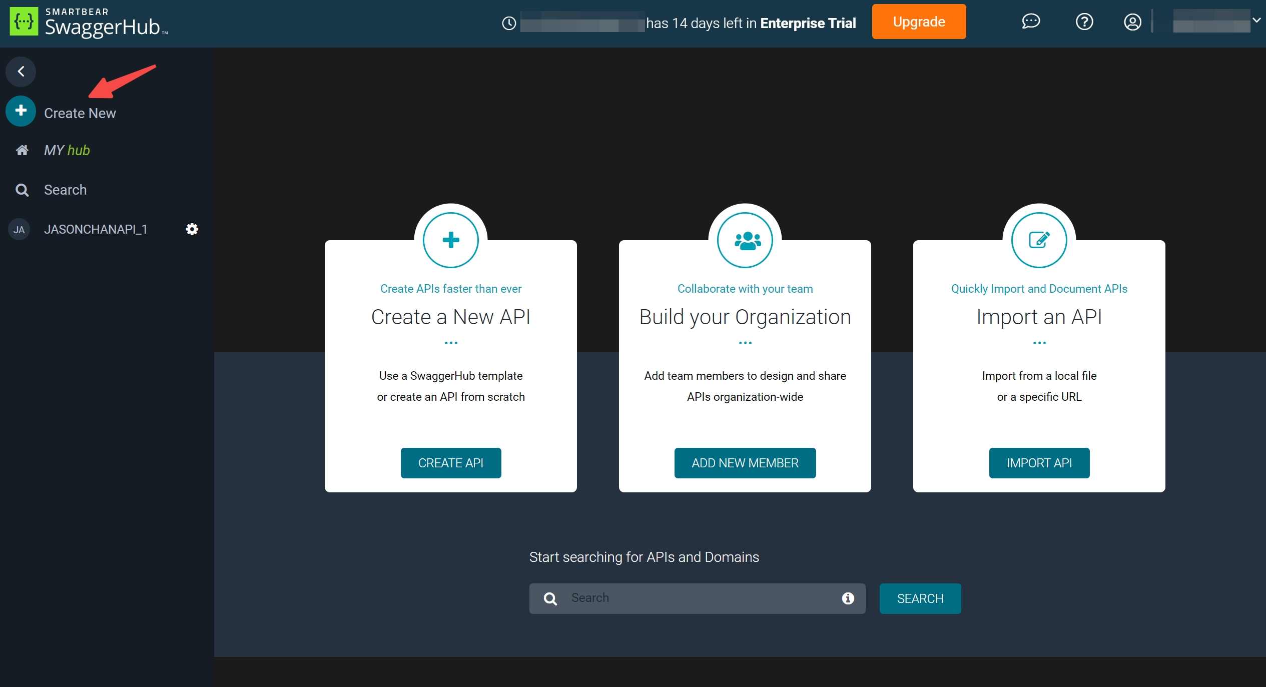 Create your new API