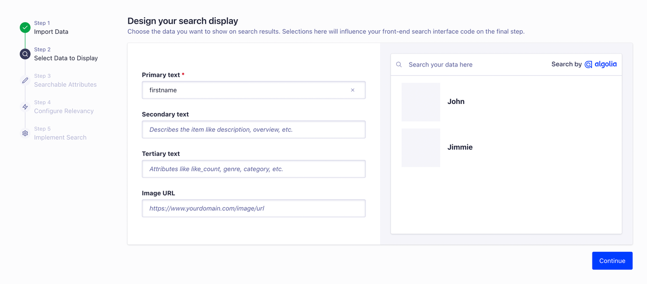 Designing search display at Algolia