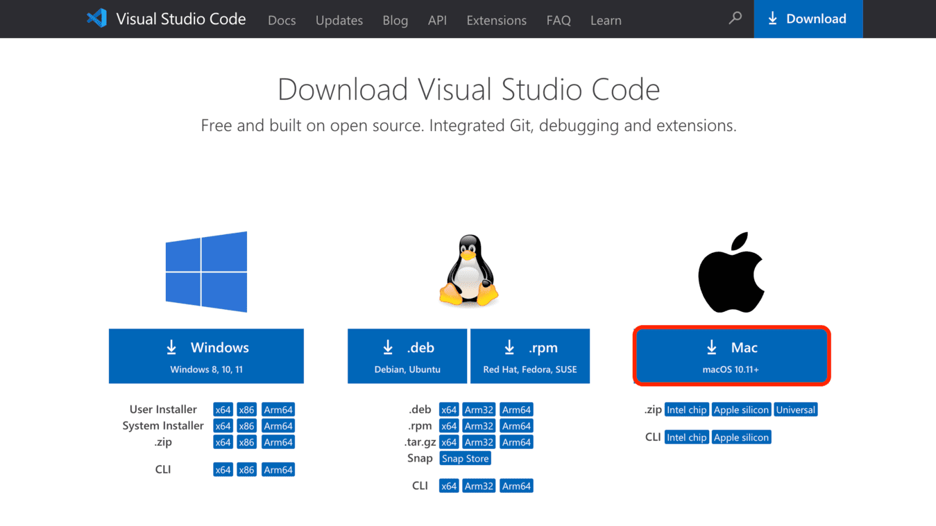 Visual Studio Code　ダウンロード