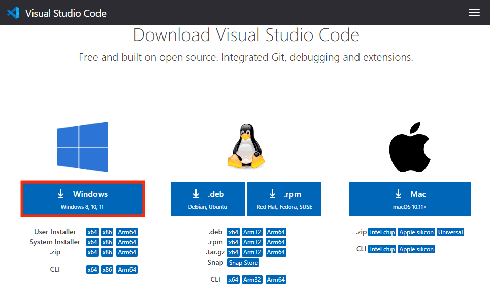 Visual Studio Code　ダウンロード