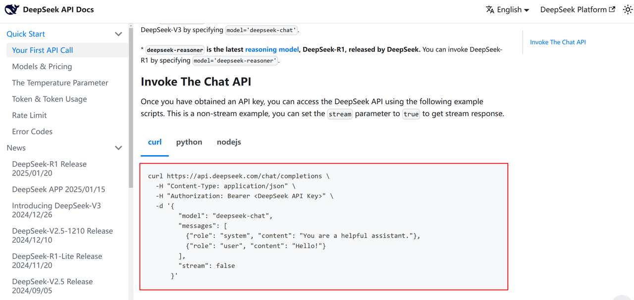 How to Use the Deepseek API (R1 & V3)