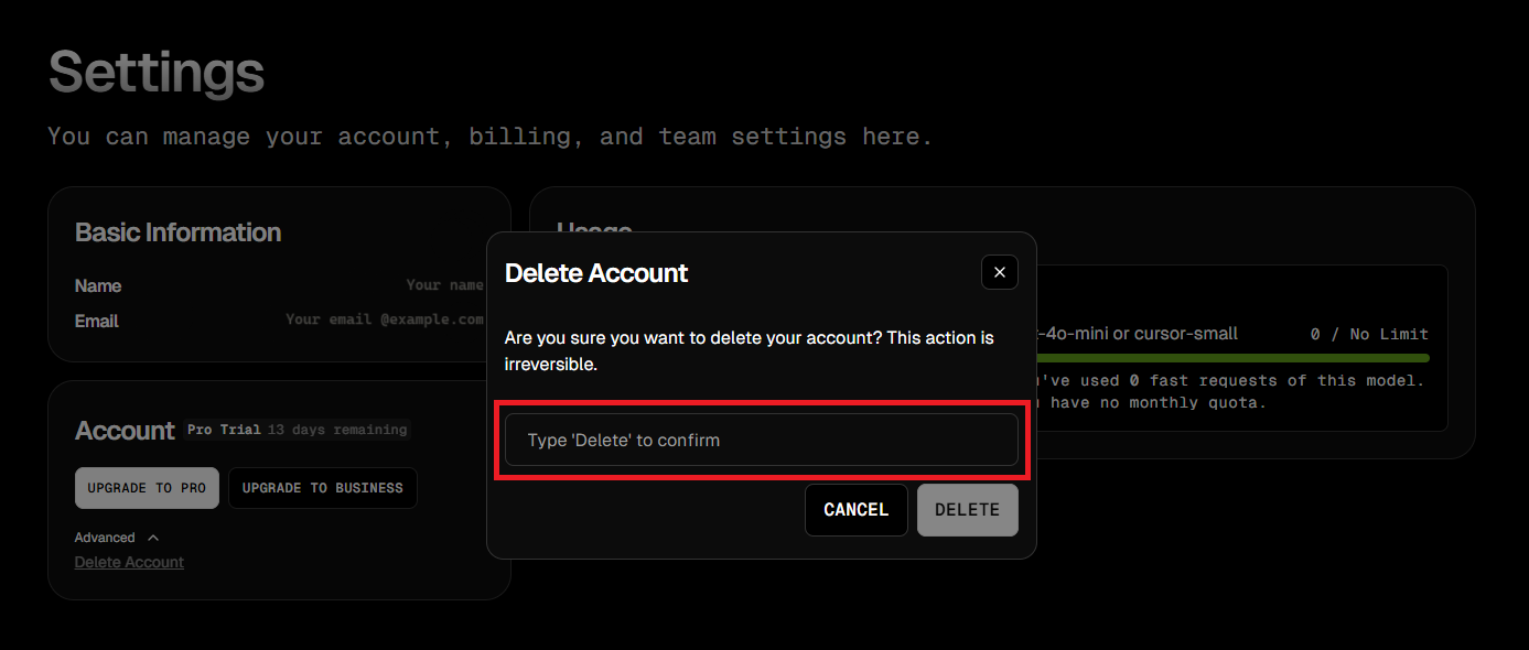 delete account image