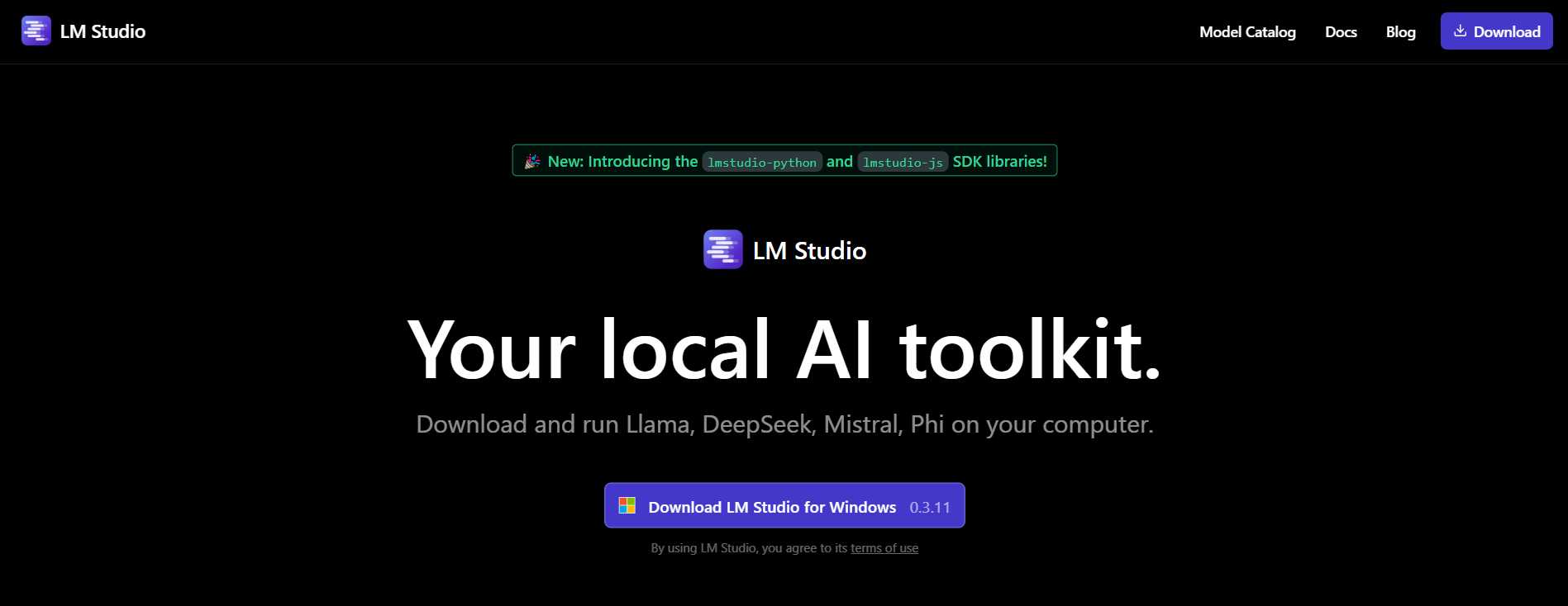 LM Studio website image