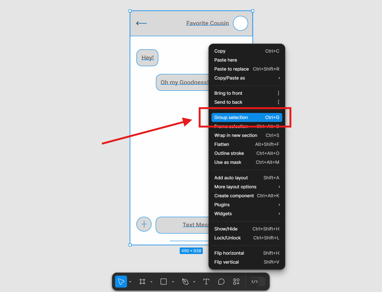 group figma design