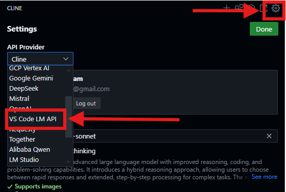 change clines api provider