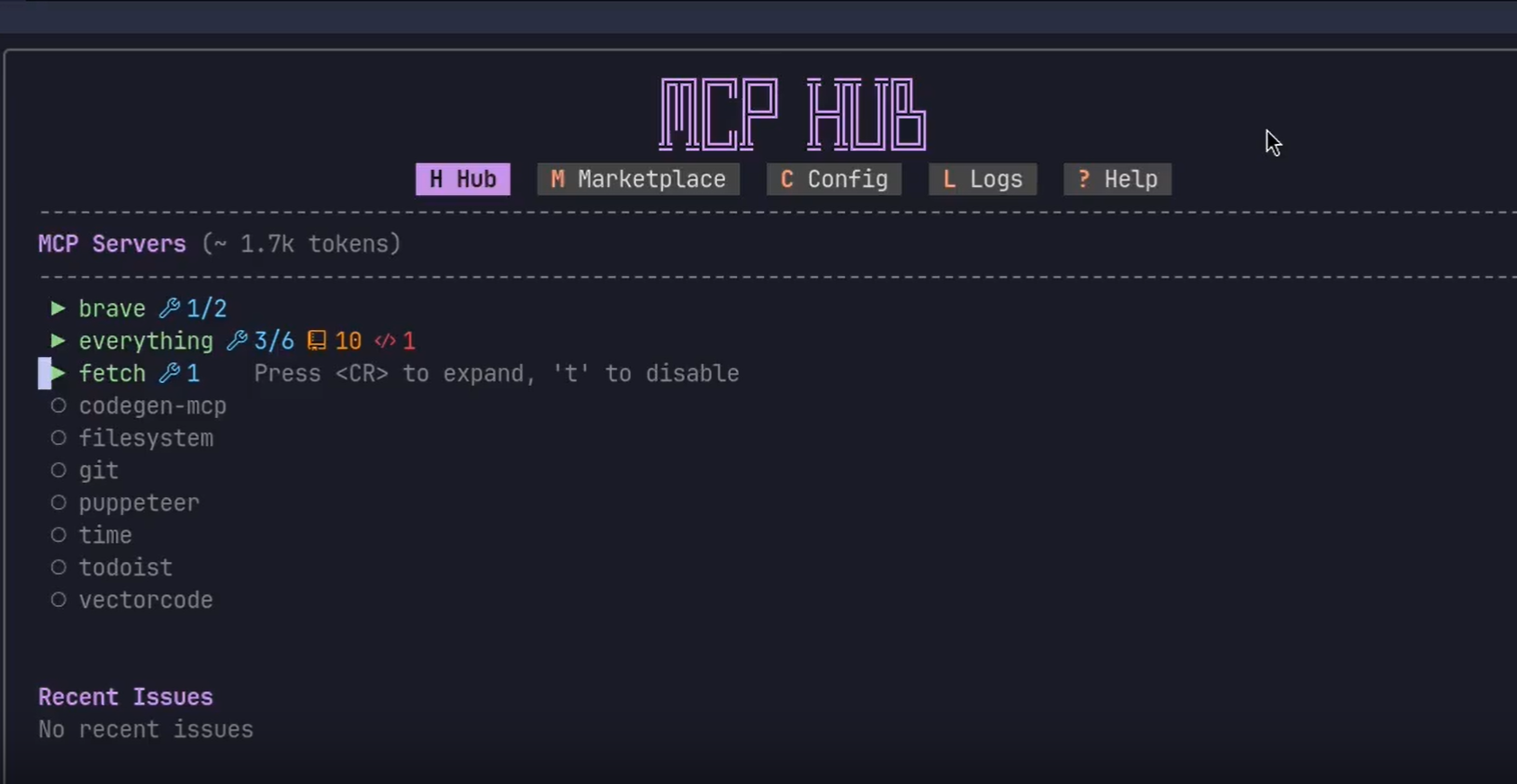 MCPHub.nvim display interface image
