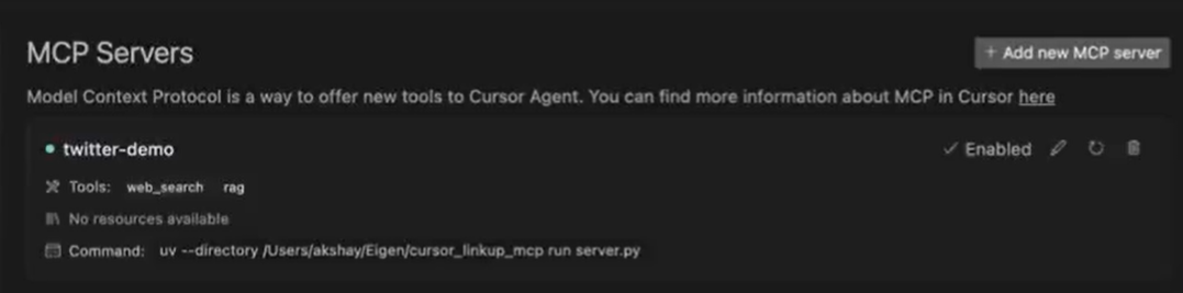 check mcp server configuration