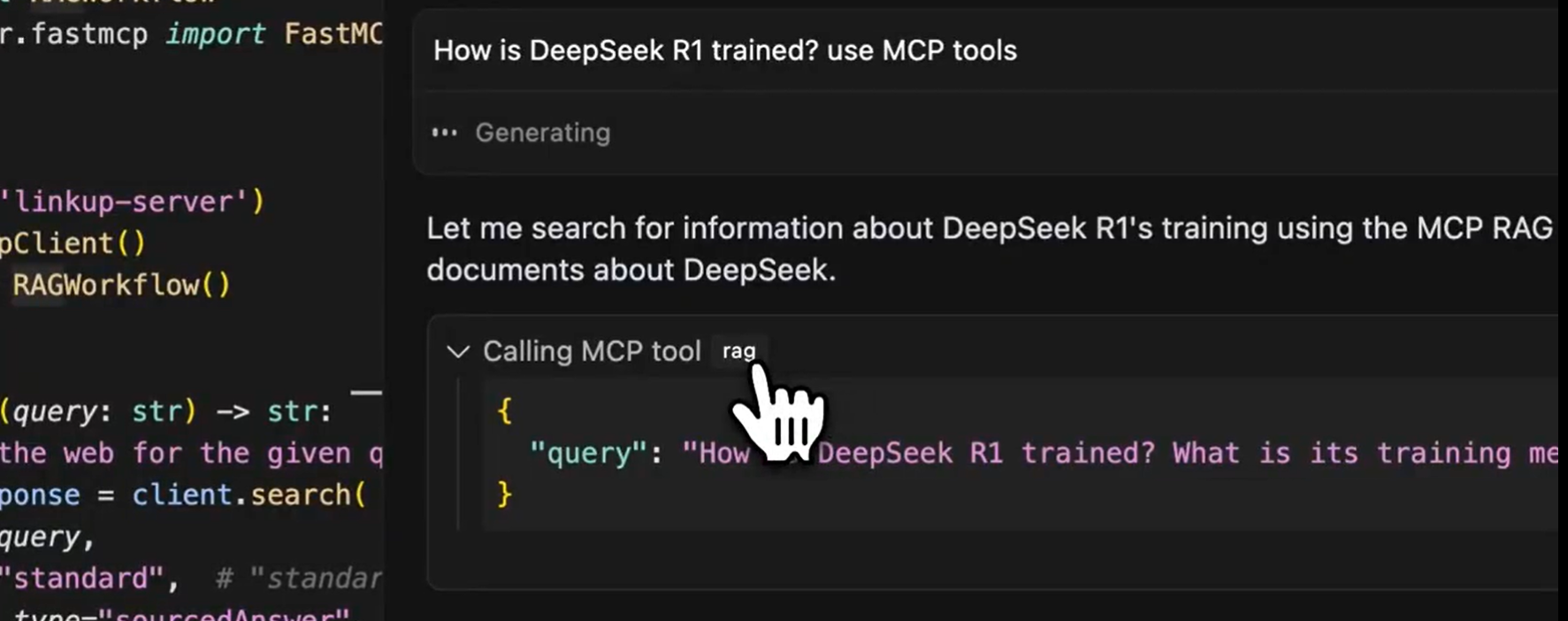 Rag tool search query