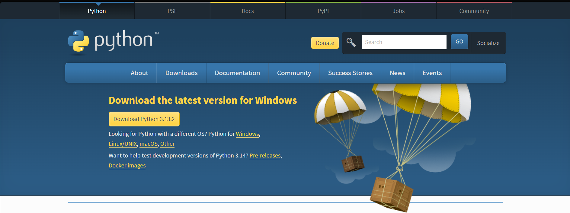 install python image