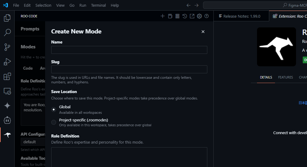 roocode custom modes