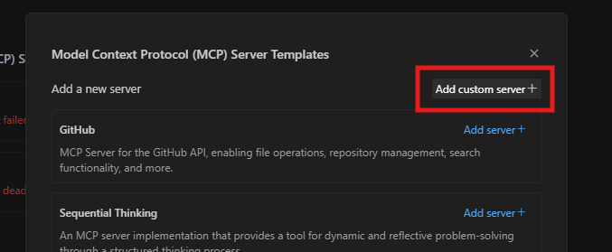 custom mcp server