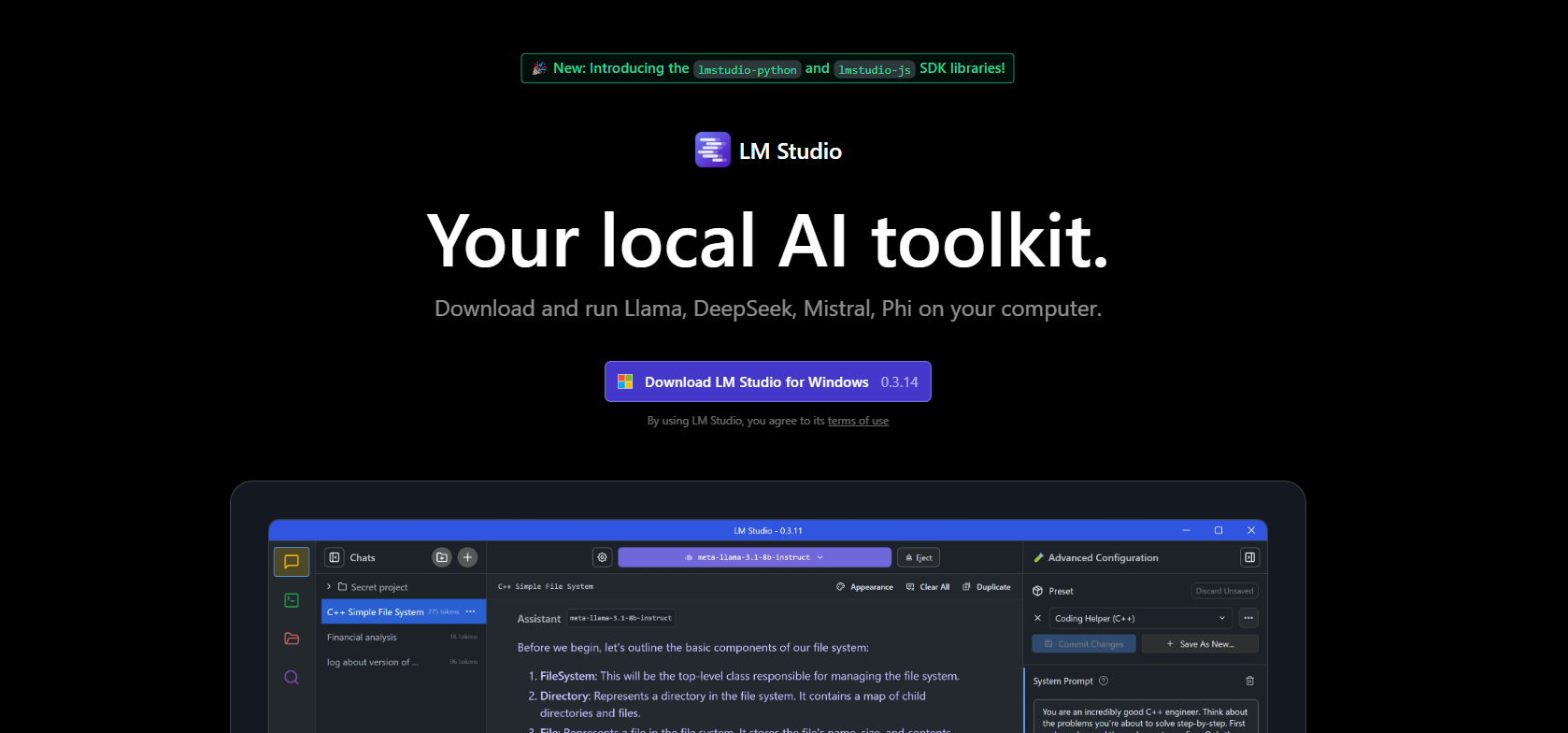 lm studio display image