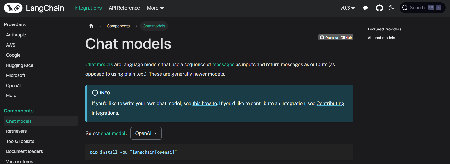 langchain chat models