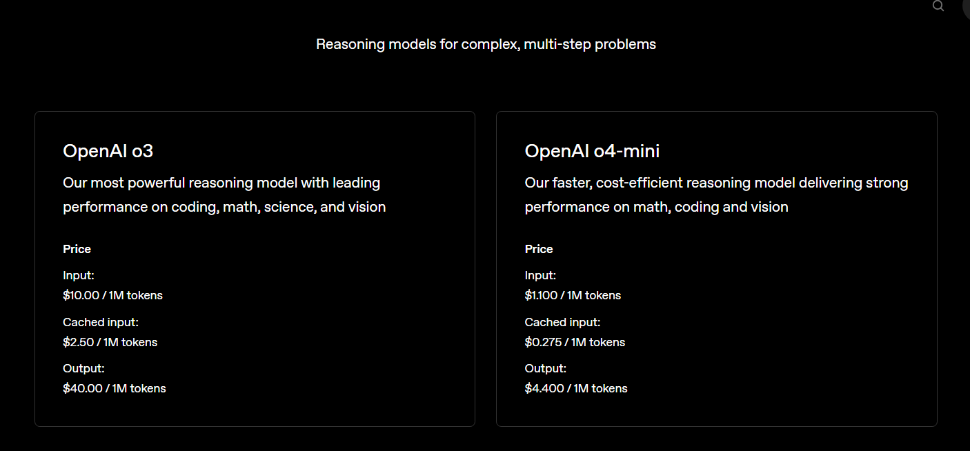 o3 model pricing