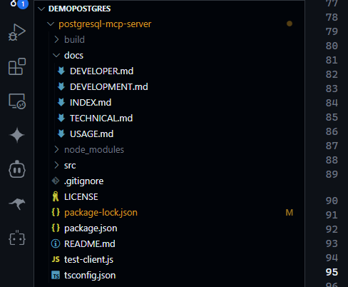 project file structure