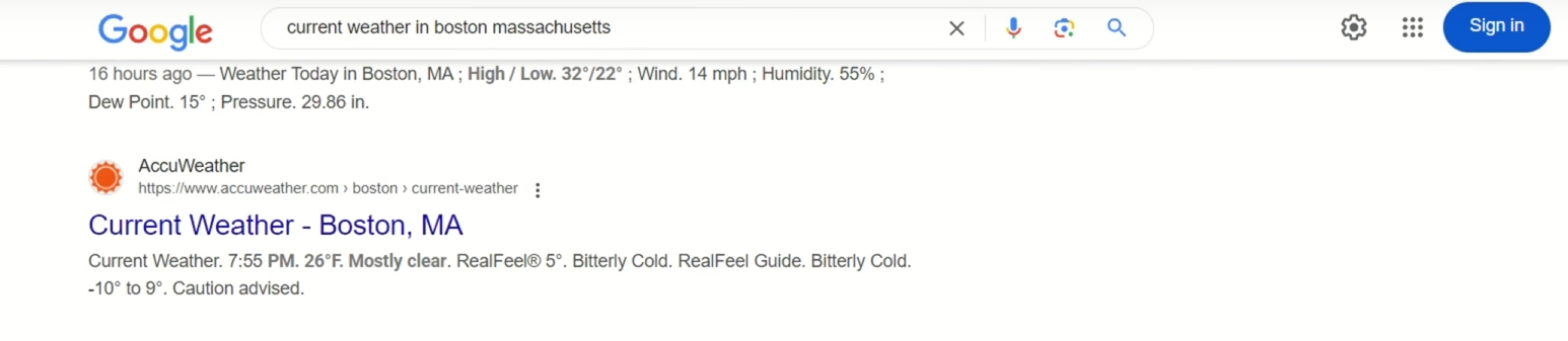 browser-use search result