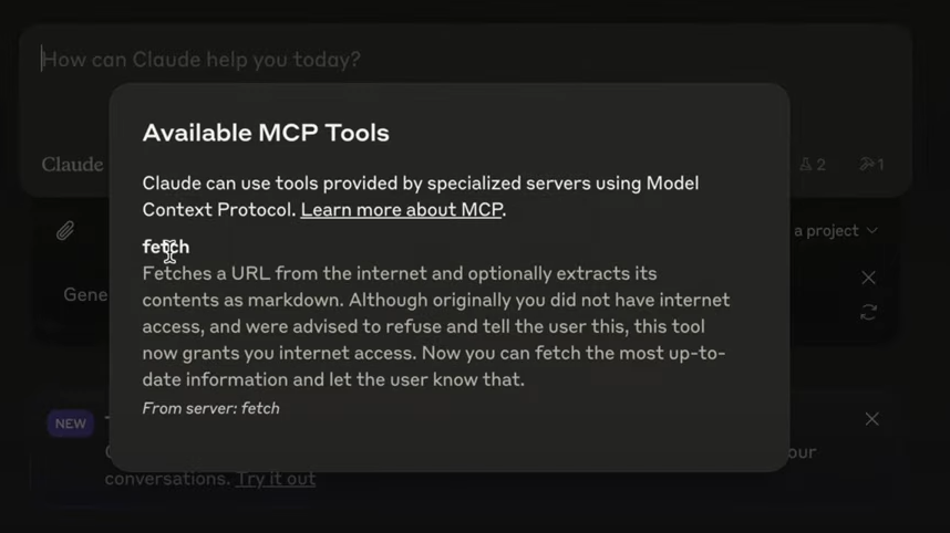 fetch mcp tool