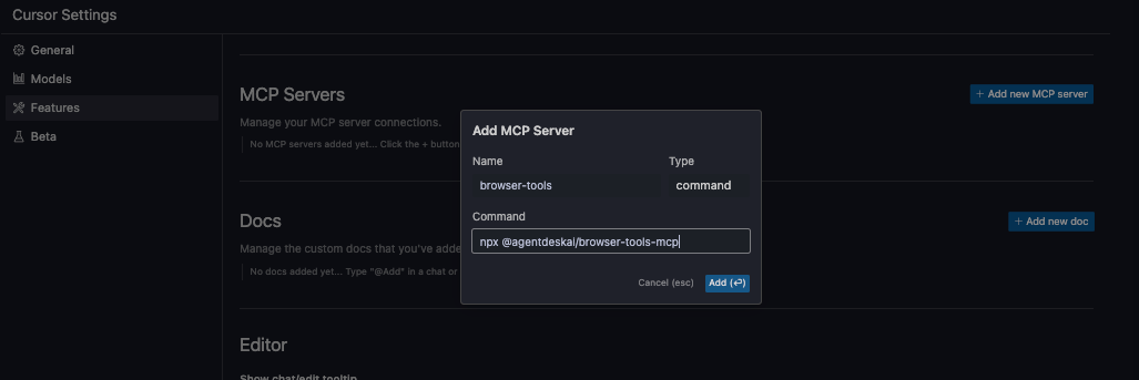 mcp server featues