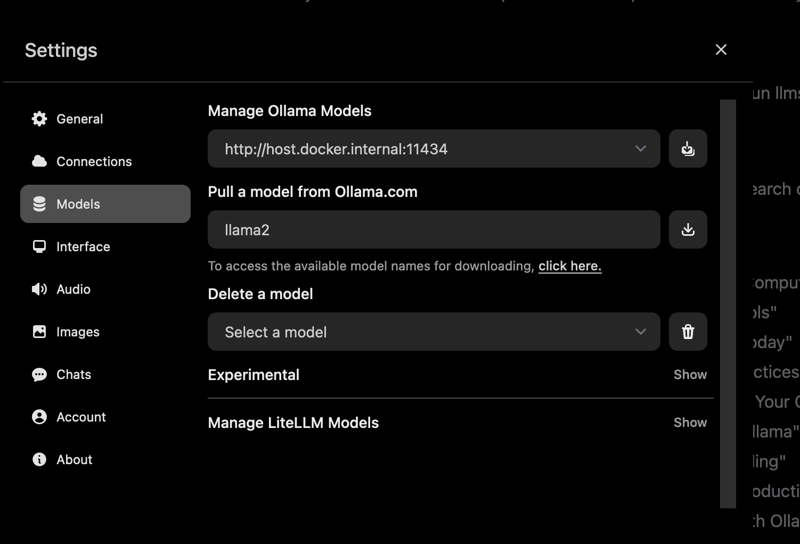 change models