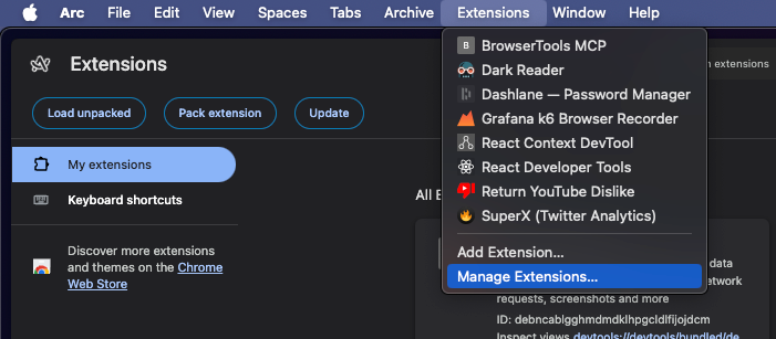 open extensions