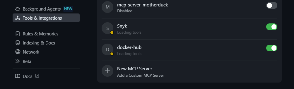 cursor tools and integrations