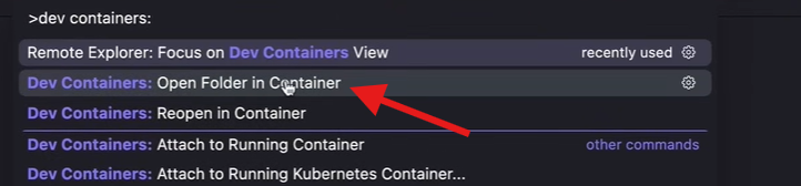 open container
