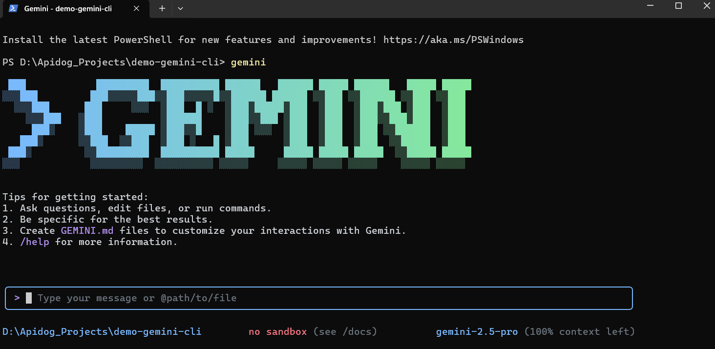 gemini cli