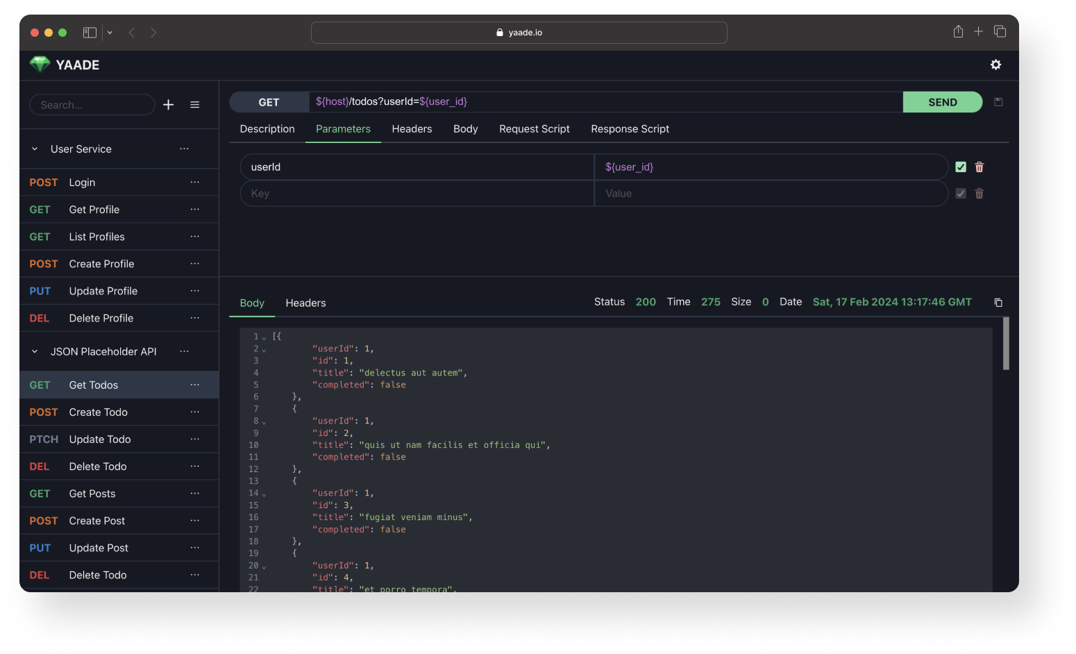 Yaade: Self-Hosted, Collaborative API Development