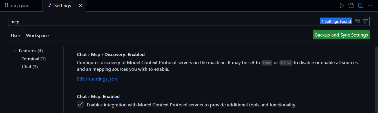 vs code mcp config