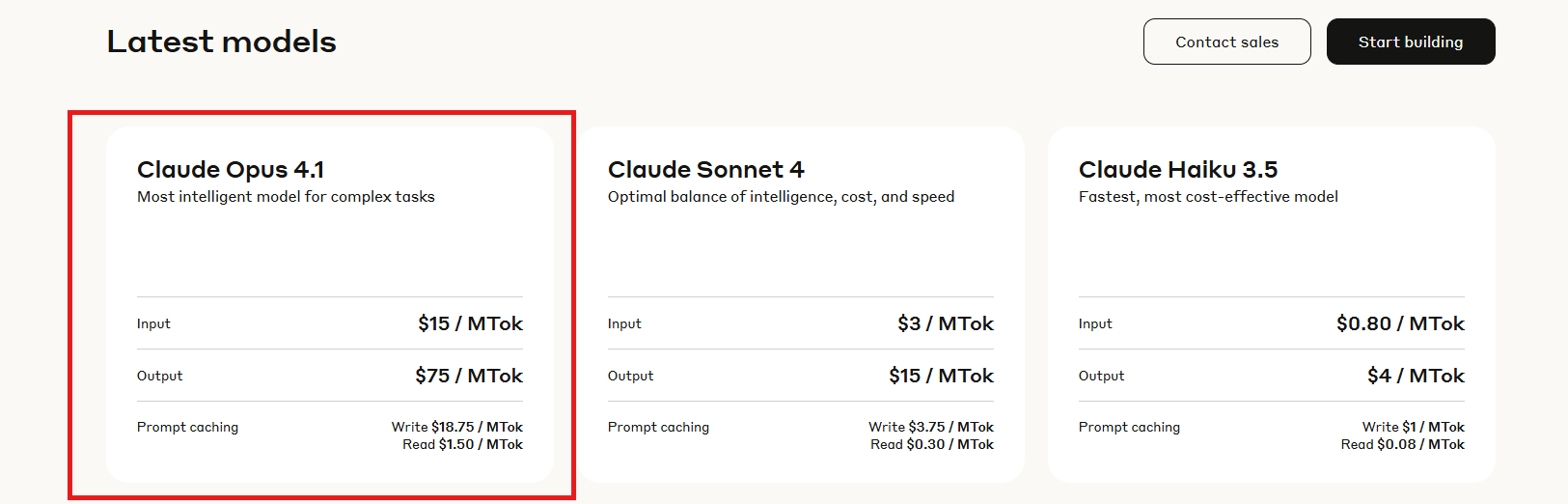 claude opus 4.1 pricing