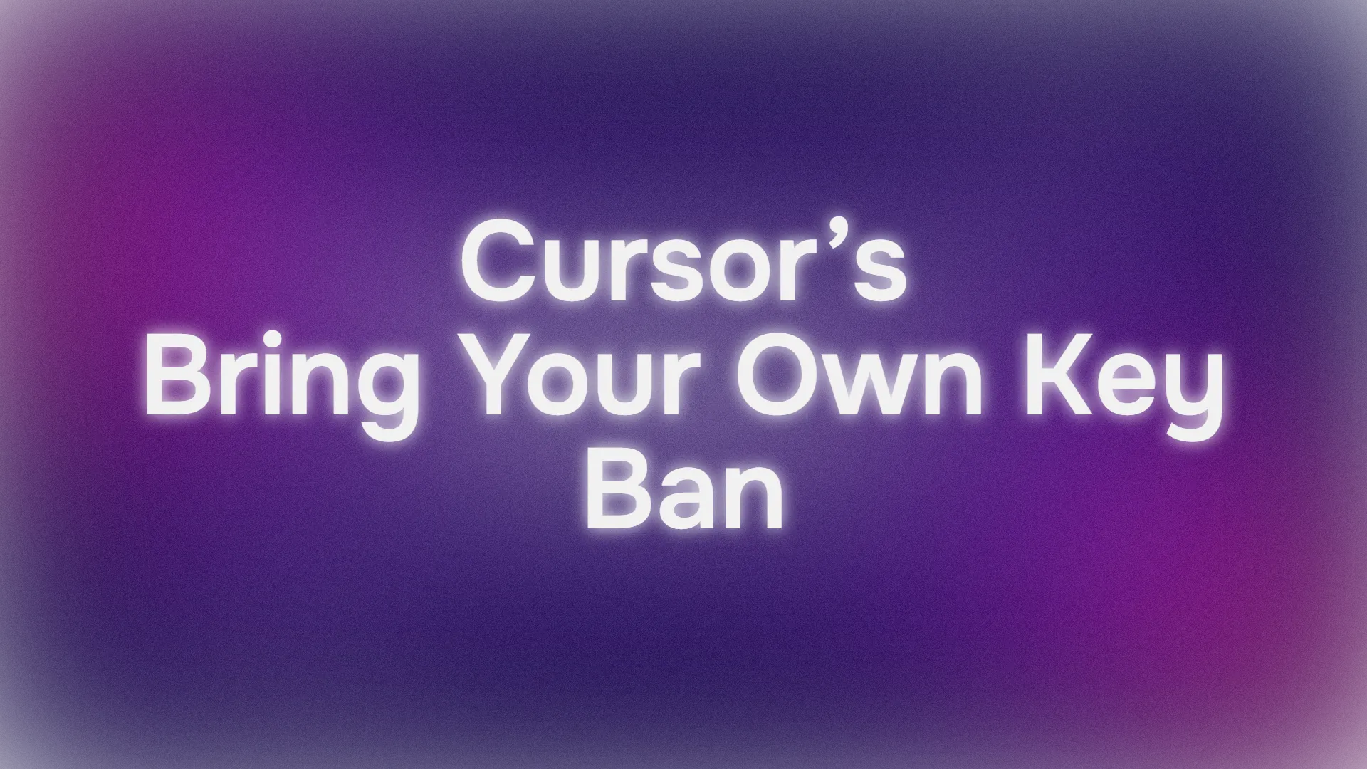 How to fix Cursor “Agent and Edit rely on custom models that cannot be billed to an API key.” Error