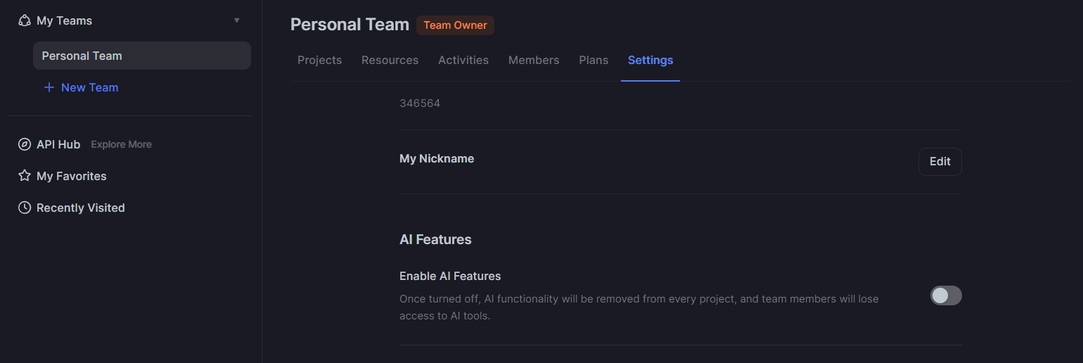 enable ai features