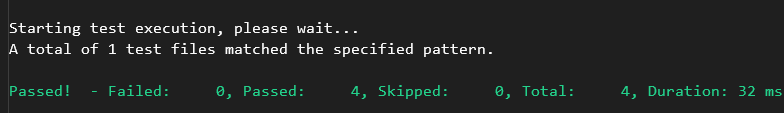 running the tests