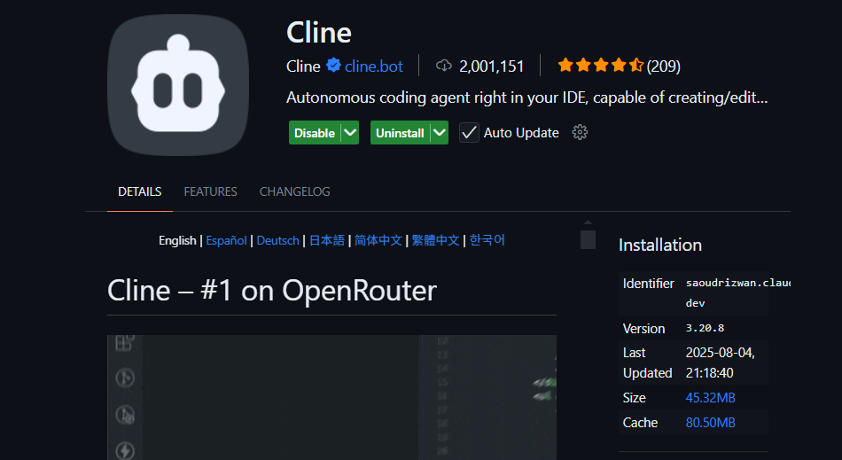 install cline bot