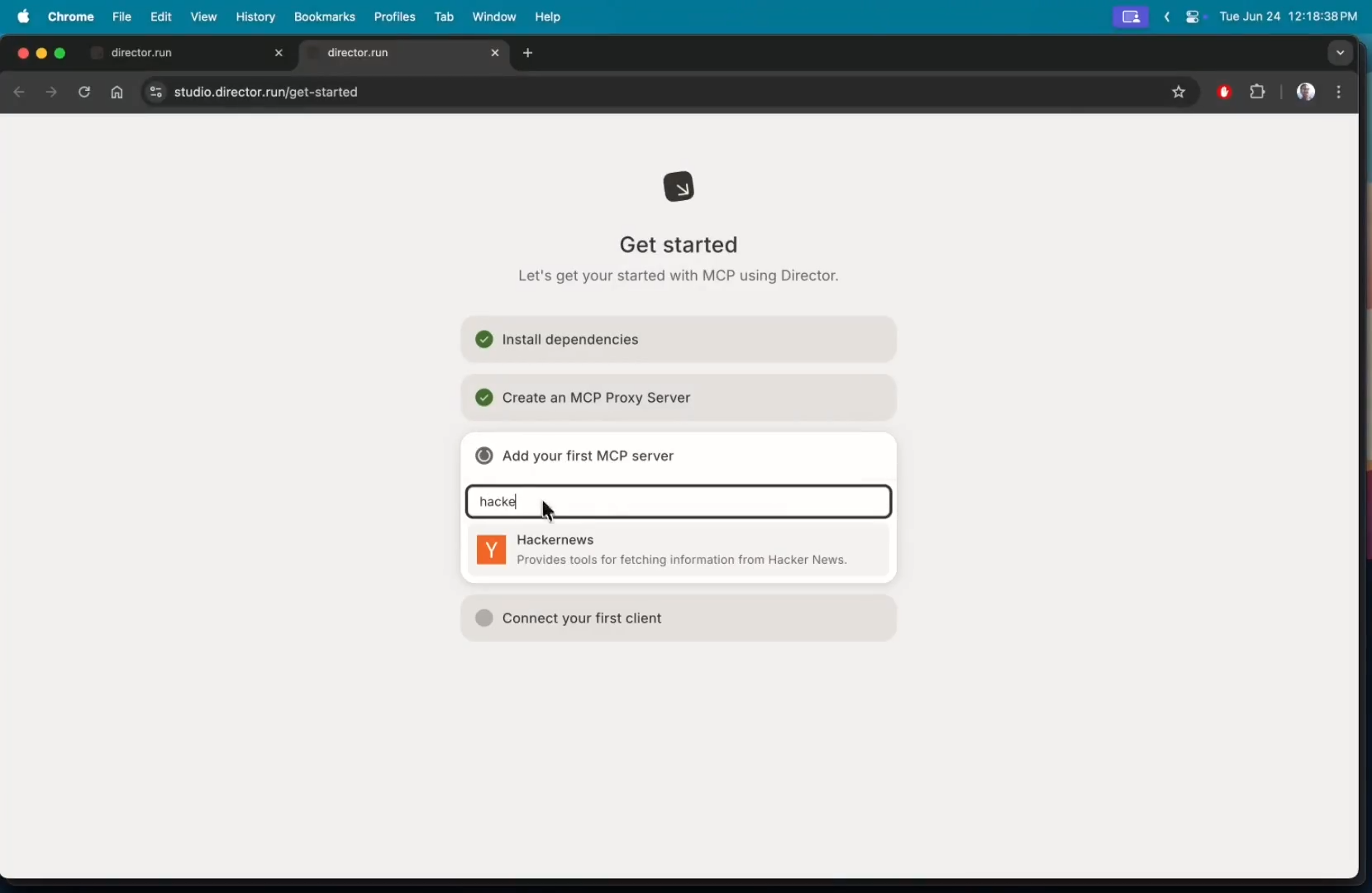 add an mcp server