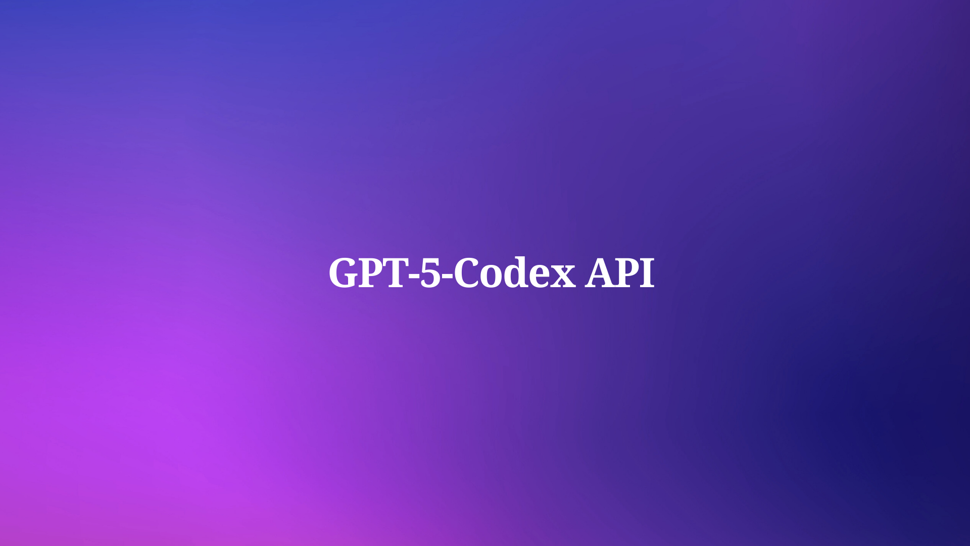 How To Access GPT 5 Codex API
