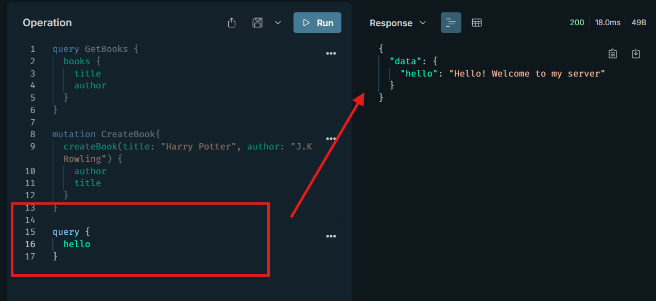 sample graphql query