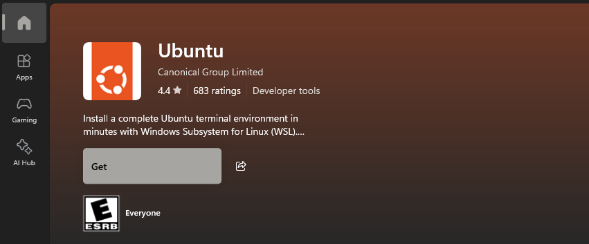 Head to Microsoft Store and install Ubuntu