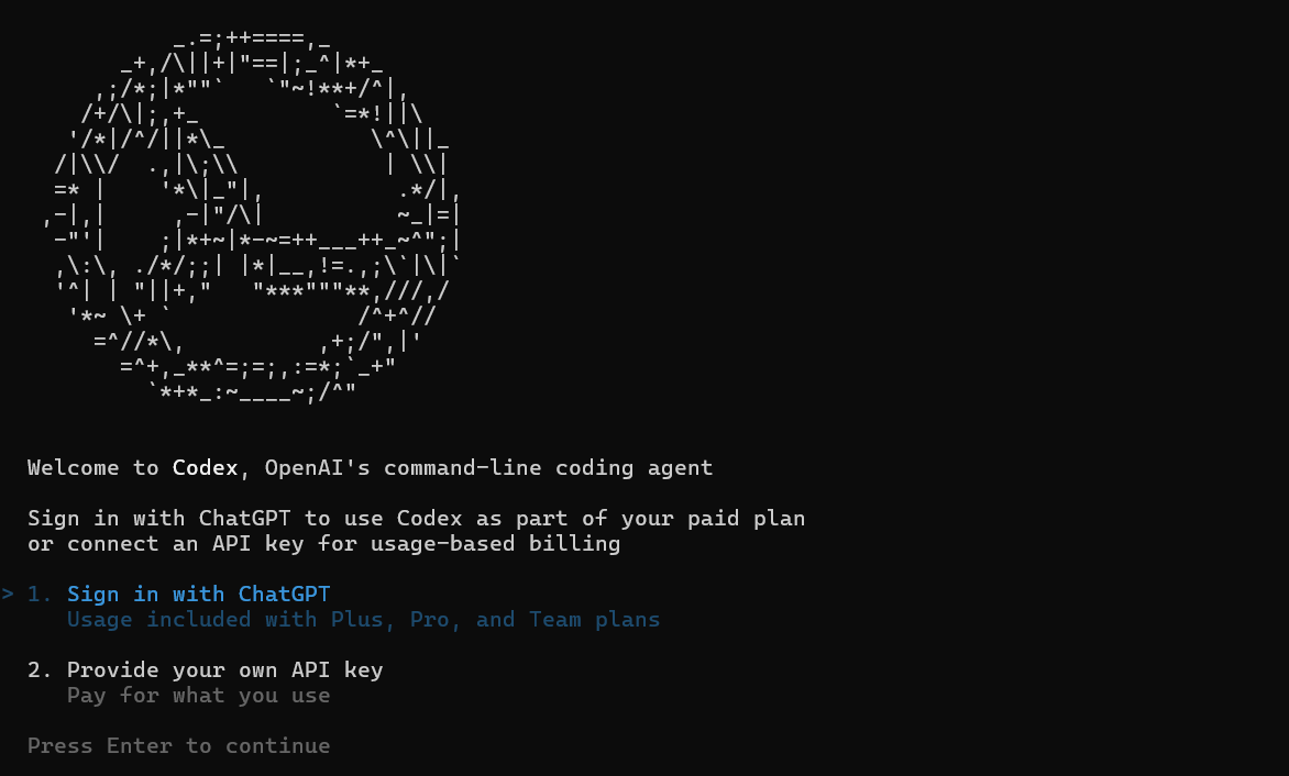 Run Codex in Window's WSL
