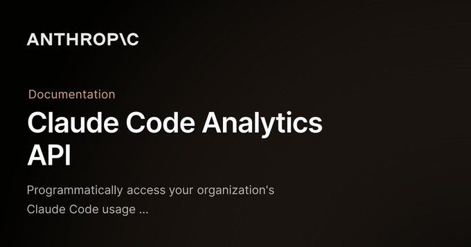 Claude Code Analytics API