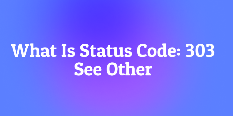 What Is Status Code: 303 See Other? The Form Submission Guardian