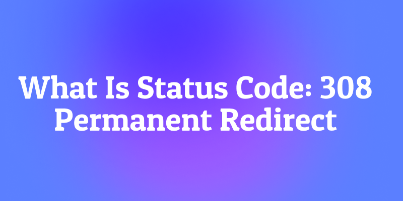 What Is Status Code: 308 Permanent Redirect? The Unbreakable Redirect