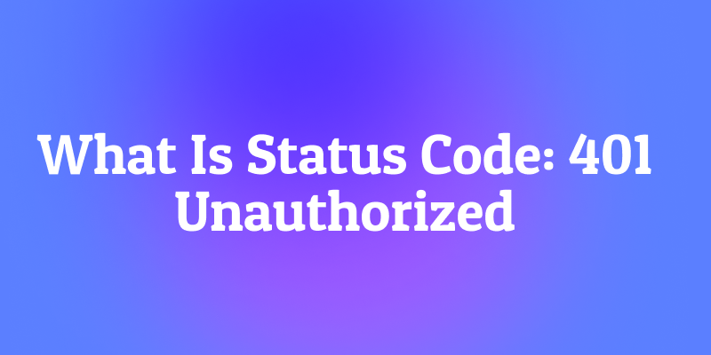 What Is Status Code: 401 Unauthorized? The Digital Bouncer