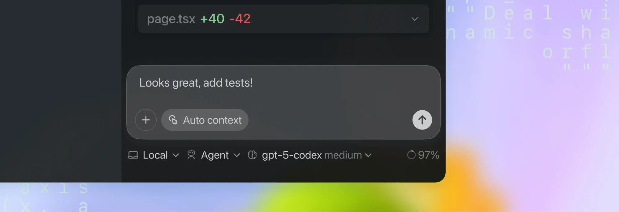 interacting with codex in vs code