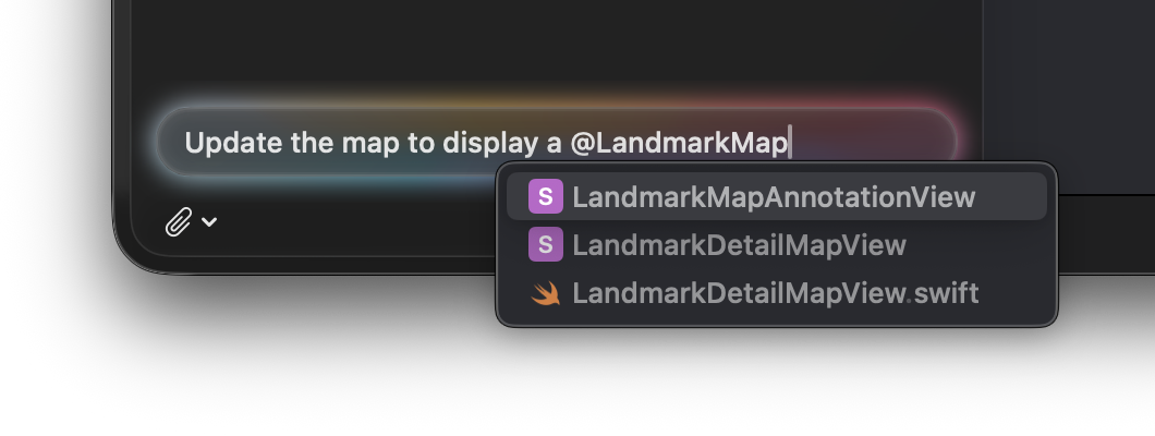 Customize the Context of Your Prompts when Using Xcode
